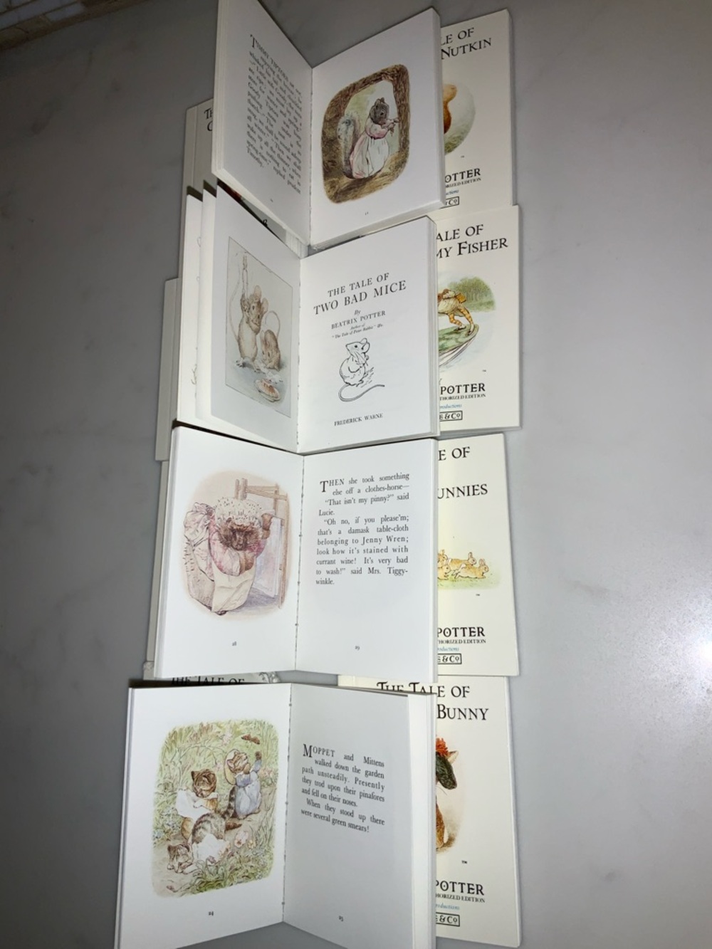 Beatrix Potter The Miniature World of Peter Rabbit 12 Book Box Collection 1989 - Picture 10 of 12